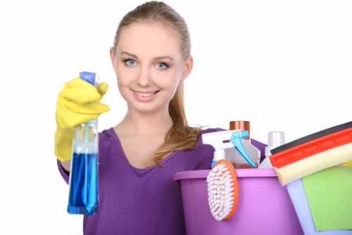 High-traffic business carpet cleaning with stain removal